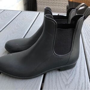 Sam Edelman Black Chelsea Rain Ankle Boots